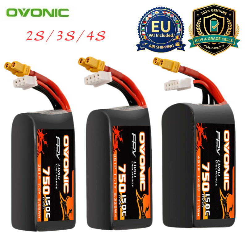 Drone Battery 3S - Batteria Lipo HOT OVONIC 150C 750mAh