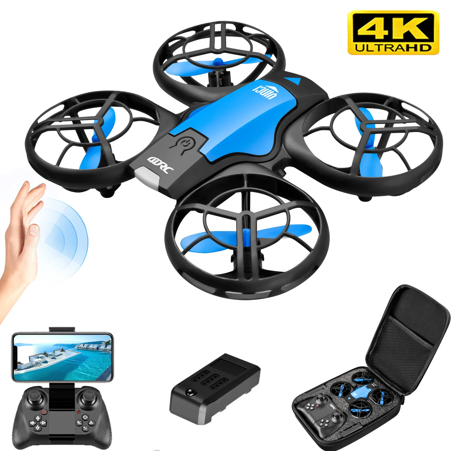 Nuovo Mini Drone V8 con Teleca - Drone Battery Case recensione e prezzo