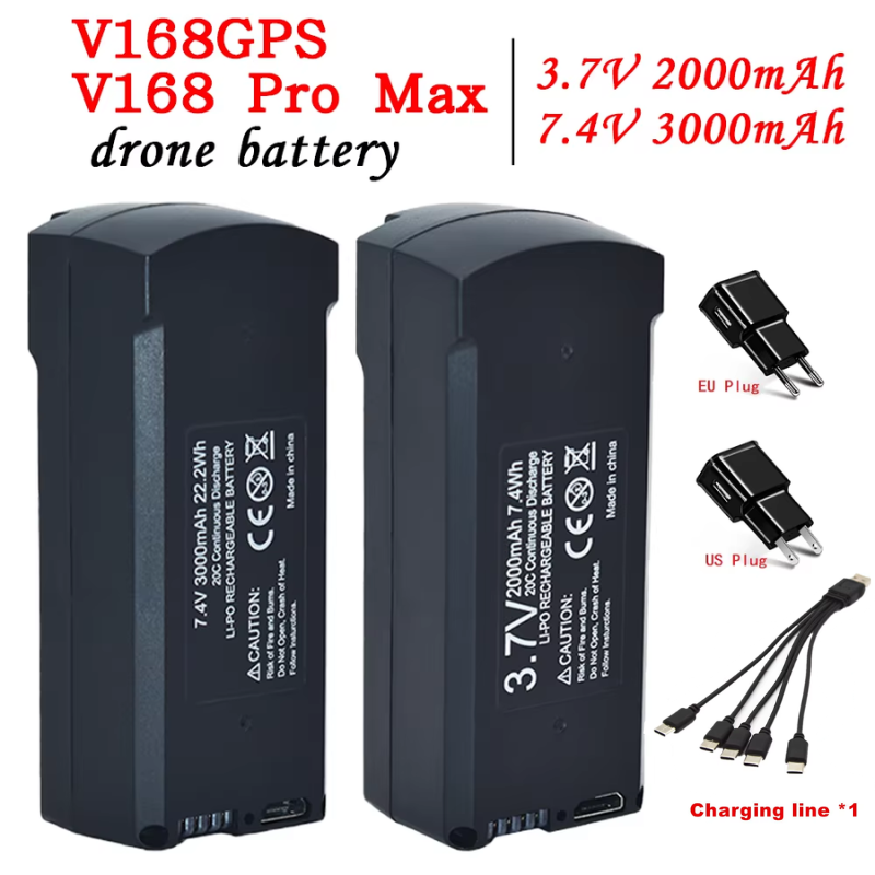 Batteria GPS V198 7.4V 3000mAh - Drone Battery Lipo recensione e prezzo